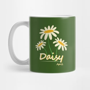 April Birth Month Flower, Daisy Mug